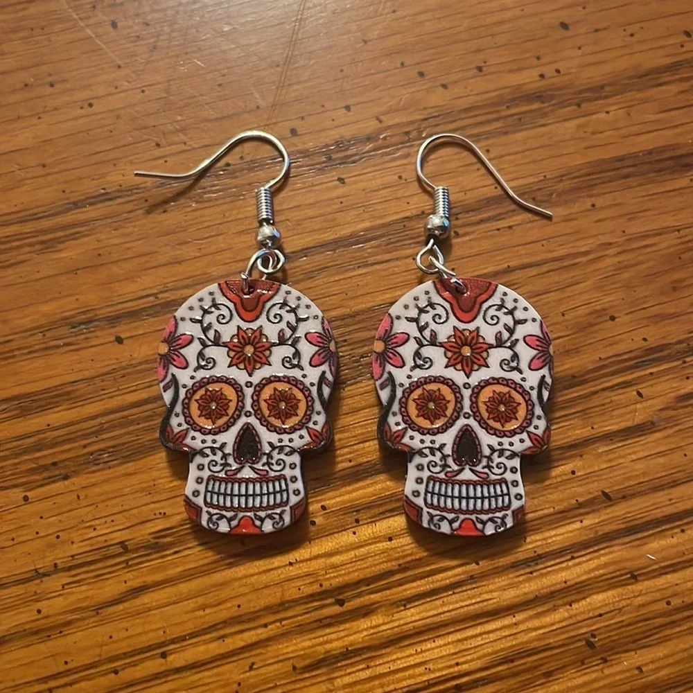Sugar‎ Skull Earrings